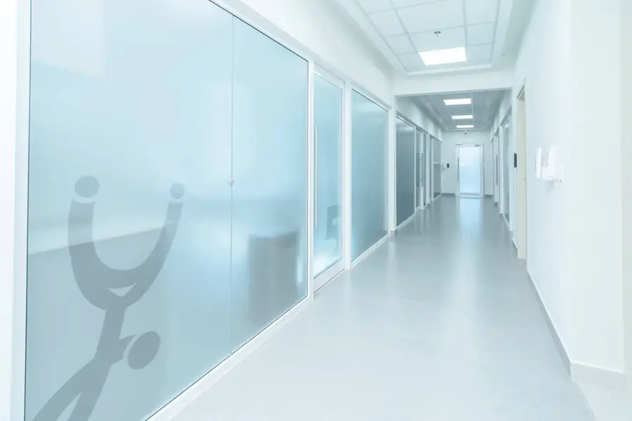 Exam room hallway